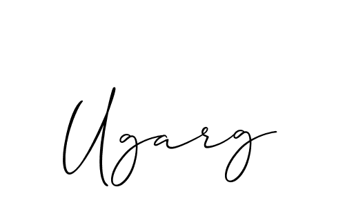 You should practise on your own different ways (Allison_Script) to write your name (Ugarg) in signature. don't let someone else do it for you. Ugarg signature style 2 images and pictures png