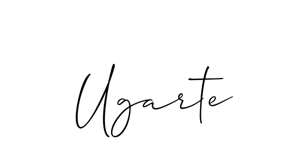 How to Draw Ugarte signature style? Allison_Script is a latest design signature styles for name Ugarte. Ugarte signature style 2 images and pictures png