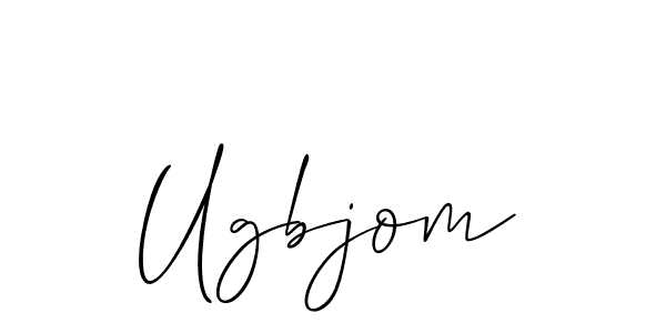 Similarly Allison_Script is the best handwritten signature design. Signature creator online .You can use it as an online autograph creator for name Ugbjom. Ugbjom signature style 2 images and pictures png
