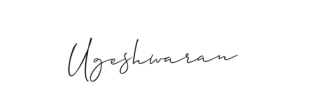 The best way (Allison_Script) to make a short signature is to pick only two or three words in your name. The name Ugeshwaran include a total of six letters. For converting this name. Ugeshwaran signature style 2 images and pictures png