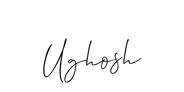 Best and Professional Signature Style for Ughosh. Allison_Script Best Signature Style Collection. Ughosh signature style 2 images and pictures png