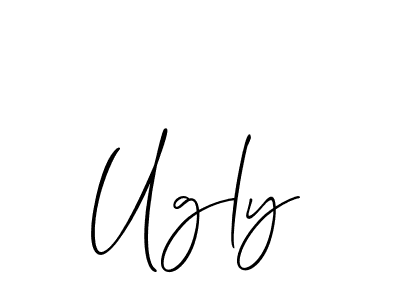 Similarly Allison_Script is the best handwritten signature design. Signature creator online .You can use it as an online autograph creator for name Ugly. Ugly signature style 2 images and pictures png