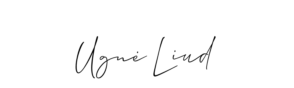 Make a beautiful signature design for name Ugnė Liud. Use this online signature maker to create a handwritten signature for free. Ugnė Liud signature style 2 images and pictures png