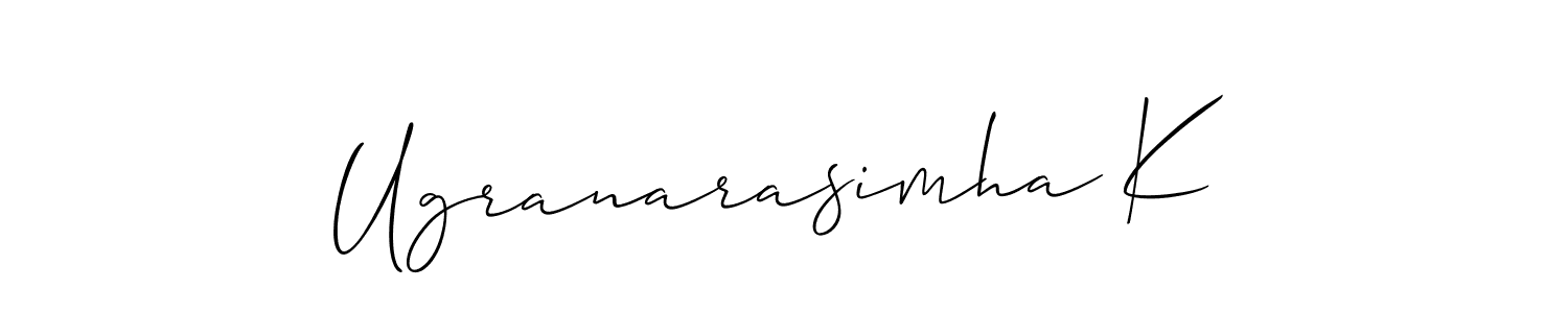 You can use this online signature creator to create a handwritten signature for the name Ugranarasimha K. This is the best online autograph maker. Ugranarasimha K signature style 2 images and pictures png