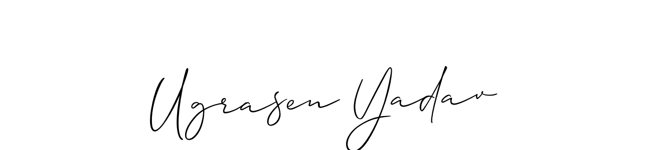 You can use this online signature creator to create a handwritten signature for the name Ugrasen Yadav. This is the best online autograph maker. Ugrasen Yadav signature style 2 images and pictures png