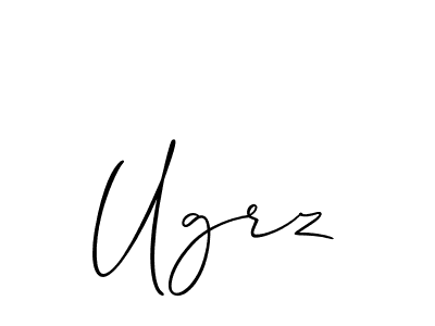 Also You can easily find your signature by using the search form. We will create Ugrz name handwritten signature images for you free of cost using Allison_Script sign style. Ugrz signature style 2 images and pictures png