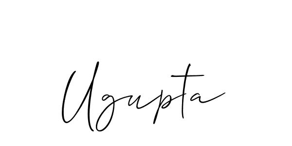 Ugupta stylish signature style. Best Handwritten Sign (Allison_Script) for my name. Handwritten Signature Collection Ideas for my name Ugupta. Ugupta signature style 2 images and pictures png