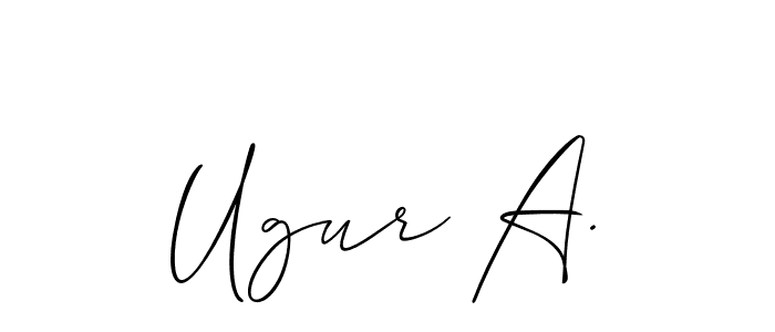 Here are the top 10 professional signature styles for the name Ugur A.. These are the best autograph styles you can use for your name. Ugur A. signature style 2 images and pictures png