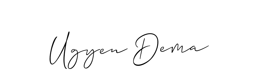 This is the best signature style for the Ugyen Dema name. Also you like these signature font (Allison_Script). Mix name signature. Ugyen Dema signature style 2 images and pictures png