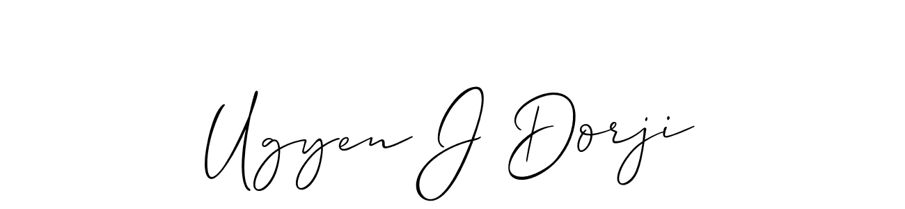 if you are searching for the best signature style for your name Ugyen J Dorji. so please give up your signature search. here we have designed multiple signature styles  using Allison_Script. Ugyen J Dorji signature style 2 images and pictures png