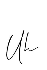 Design your own signature with our free online signature maker. With this signature software, you can create a handwritten (Allison_Script) signature for name Uh. Uh signature style 2 images and pictures png