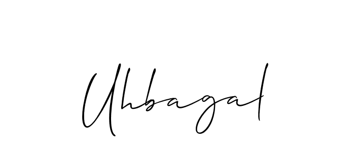 How to Draw Uhbagal signature style? Allison_Script is a latest design signature styles for name Uhbagal. Uhbagal signature style 2 images and pictures png