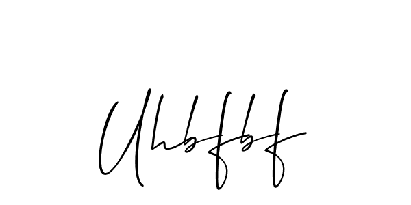 How to make Uhbfbf name signature. Use Allison_Script style for creating short signs online. This is the latest handwritten sign. Uhbfbf signature style 2 images and pictures png