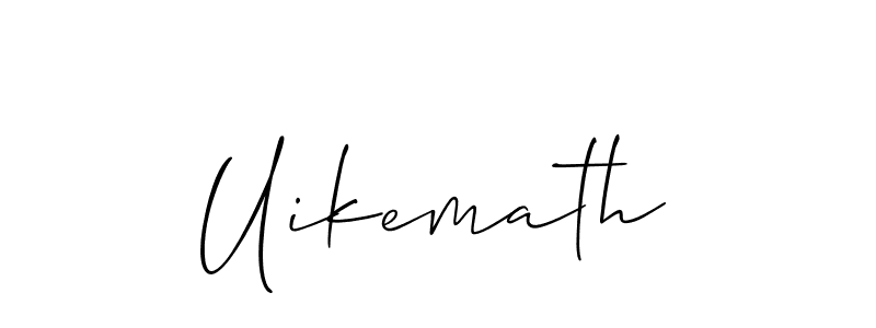Design your own signature with our free online signature maker. With this signature software, you can create a handwritten (Allison_Script) signature for name Uikemath. Uikemath signature style 2 images and pictures png
