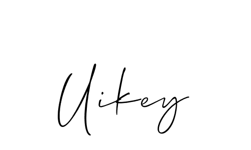 Create a beautiful signature design for name Uikey. With this signature (Allison_Script) fonts, you can make a handwritten signature for free. Uikey signature style 2 images and pictures png