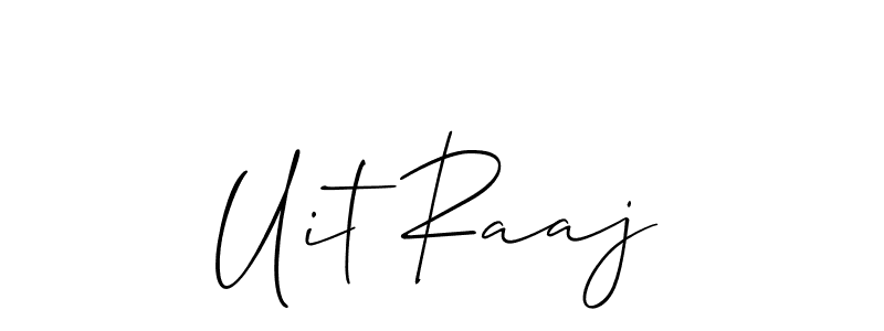 It looks lik you need a new signature style for name Uit Raaj. Design unique handwritten (Allison_Script) signature with our free signature maker in just a few clicks. Uit Raaj signature style 2 images and pictures png