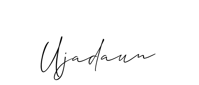 Also we have Ujadaun name is the best signature style. Create professional handwritten signature collection using Allison_Script autograph style. Ujadaun signature style 2 images and pictures png