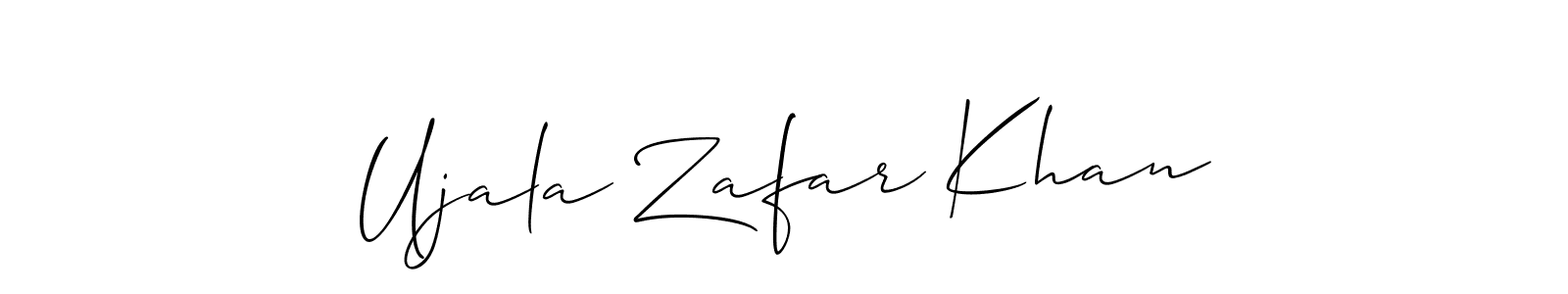 Make a beautiful signature design for name Ujala Zafar Khan. Use this online signature maker to create a handwritten signature for free. Ujala Zafar Khan signature style 2 images and pictures png