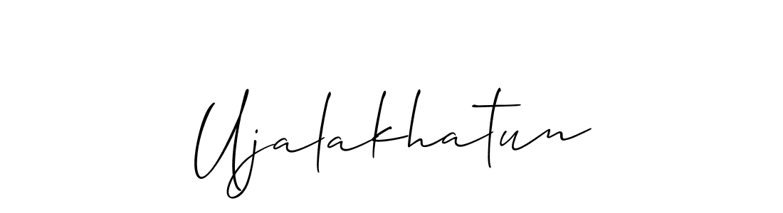 How to Draw Ujalakhatun signature style? Allison_Script is a latest design signature styles for name Ujalakhatun. Ujalakhatun signature style 2 images and pictures png