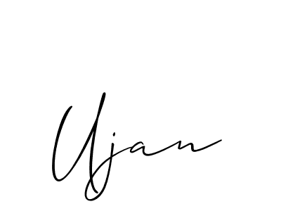 Best and Professional Signature Style for Ujan. Allison_Script Best Signature Style Collection. Ujan signature style 2 images and pictures png