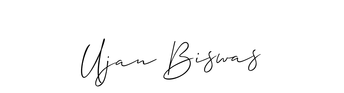 Use a signature maker to create a handwritten signature online. With this signature software, you can design (Allison_Script) your own signature for name Ujan Biswas. Ujan Biswas signature style 2 images and pictures png