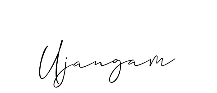 How to make Ujangam name signature. Use Allison_Script style for creating short signs online. This is the latest handwritten sign. Ujangam signature style 2 images and pictures png