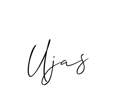 Design your own signature with our free online signature maker. With this signature software, you can create a handwritten (Allison_Script) signature for name Ujas. Ujas signature style 2 images and pictures png