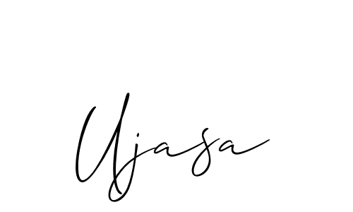 Allison_Script is a professional signature style that is perfect for those who want to add a touch of class to their signature. It is also a great choice for those who want to make their signature more unique. Get Ujasa name to fancy signature for free. Ujasa signature style 2 images and pictures png