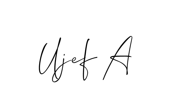 Best and Professional Signature Style for Ujef A. Allison_Script Best Signature Style Collection. Ujef A signature style 2 images and pictures png