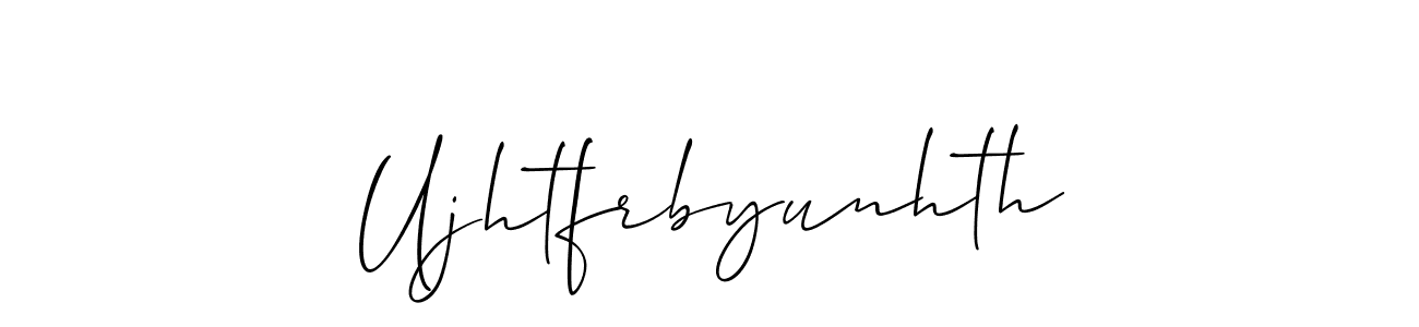 Also You can easily find your signature by using the search form. We will create Ujhtfrbyunhth name handwritten signature images for you free of cost using Allison_Script sign style. Ujhtfrbyunhth signature style 2 images and pictures png