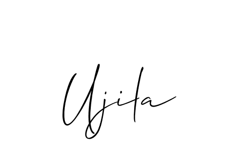 Best and Professional Signature Style for Ujila. Allison_Script Best Signature Style Collection. Ujila signature style 2 images and pictures png