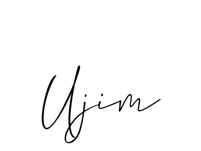 Allison_Script is a professional signature style that is perfect for those who want to add a touch of class to their signature. It is also a great choice for those who want to make their signature more unique. Get Ujim name to fancy signature for free. Ujim signature style 2 images and pictures png