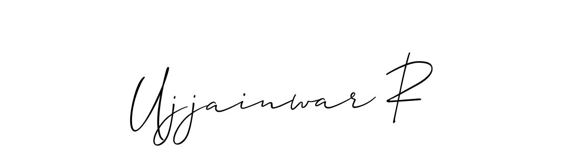 How to make Ujjainwar R signature? Allison_Script is a professional autograph style. Create handwritten signature for Ujjainwar R name. Ujjainwar R signature style 2 images and pictures png