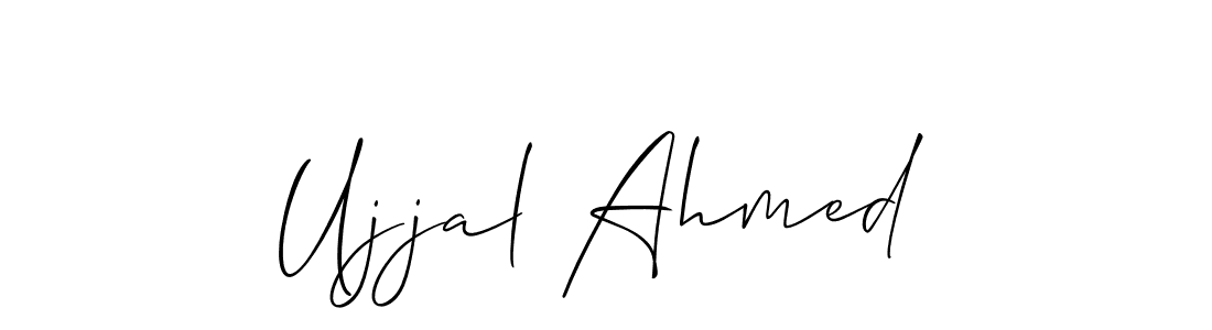 Also we have Ujjal Ahmed name is the best signature style. Create professional handwritten signature collection using Allison_Script autograph style. Ujjal Ahmed signature style 2 images and pictures png