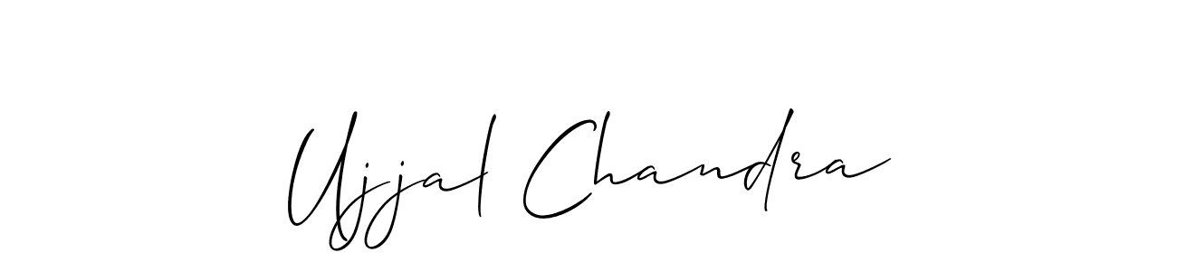 Create a beautiful signature design for name Ujjal Chandra. With this signature (Allison_Script) fonts, you can make a handwritten signature for free. Ujjal Chandra signature style 2 images and pictures png
