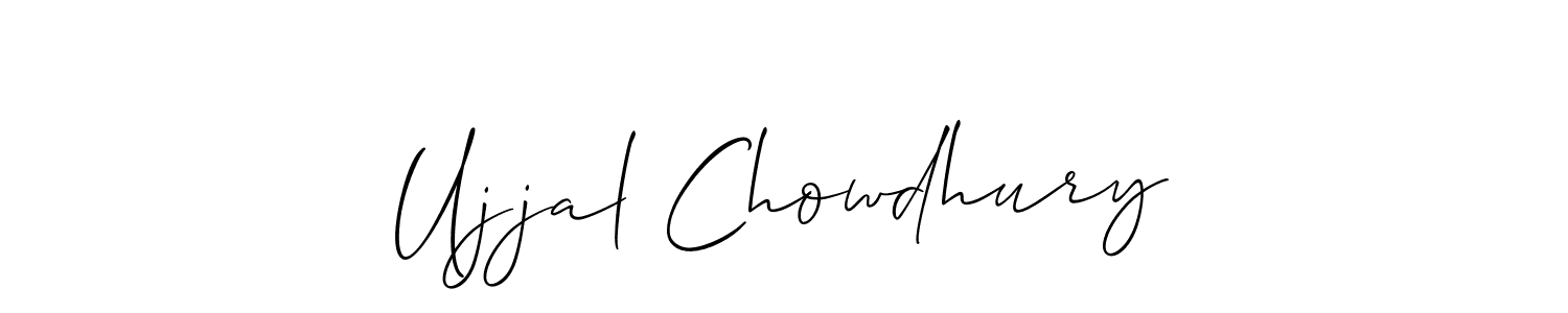You should practise on your own different ways (Allison_Script) to write your name (Ujjal Chowdhury) in signature. don't let someone else do it for you. Ujjal Chowdhury signature style 2 images and pictures png