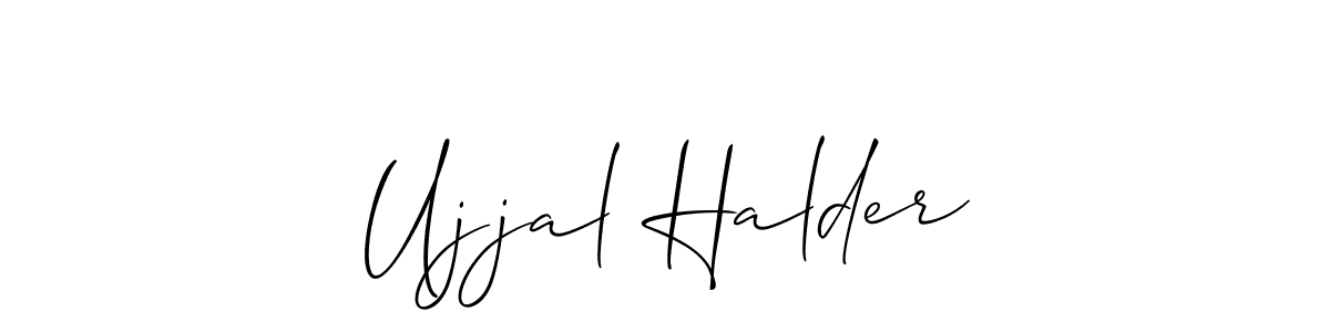 Best and Professional Signature Style for Ujjal Halder. Allison_Script Best Signature Style Collection. Ujjal Halder signature style 2 images and pictures png