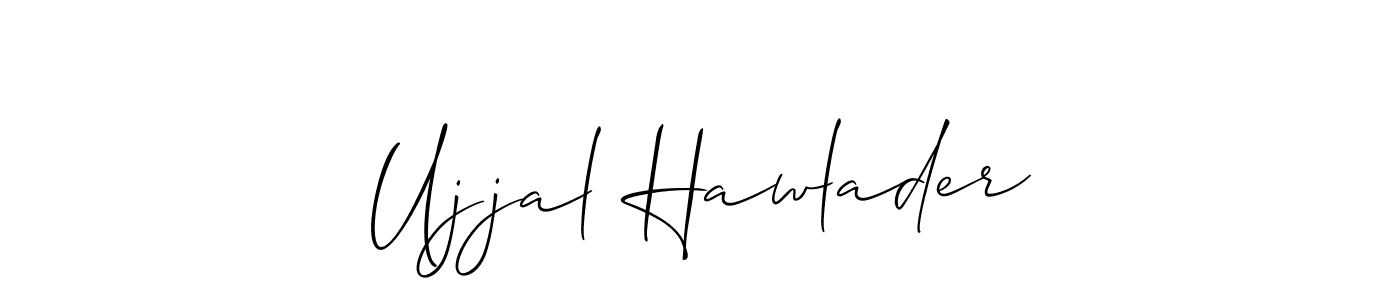 if you are searching for the best signature style for your name Ujjal Hawlader. so please give up your signature search. here we have designed multiple signature styles  using Allison_Script. Ujjal Hawlader signature style 2 images and pictures png
