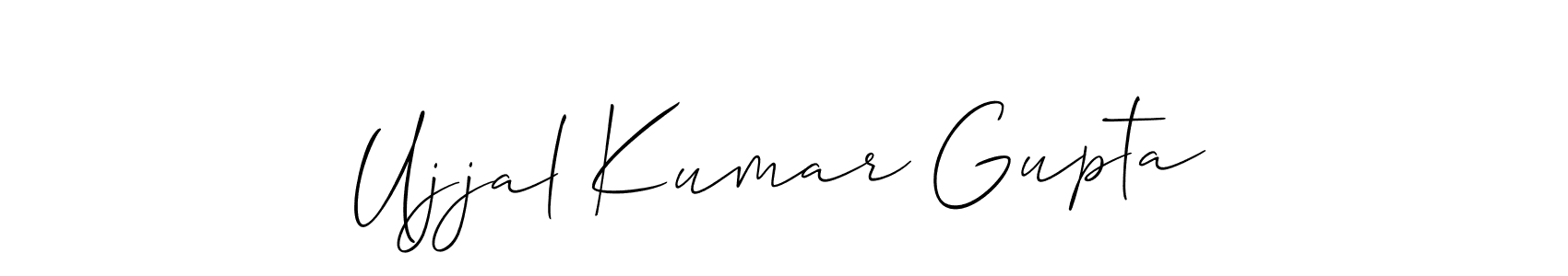 How to make Ujjal Kumar Gupta signature? Allison_Script is a professional autograph style. Create handwritten signature for Ujjal Kumar Gupta name. Ujjal Kumar Gupta signature style 2 images and pictures png