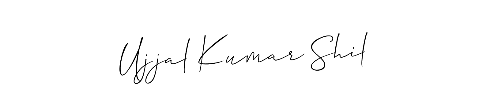 This is the best signature style for the Ujjal Kumar Shil name. Also you like these signature font (Allison_Script). Mix name signature. Ujjal Kumar Shil signature style 2 images and pictures png