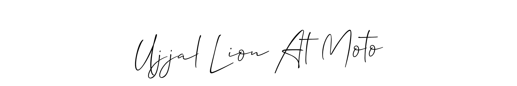 Make a beautiful signature design for name Ujjal Lion At Moto. Use this online signature maker to create a handwritten signature for free. Ujjal Lion At Moto signature style 2 images and pictures png