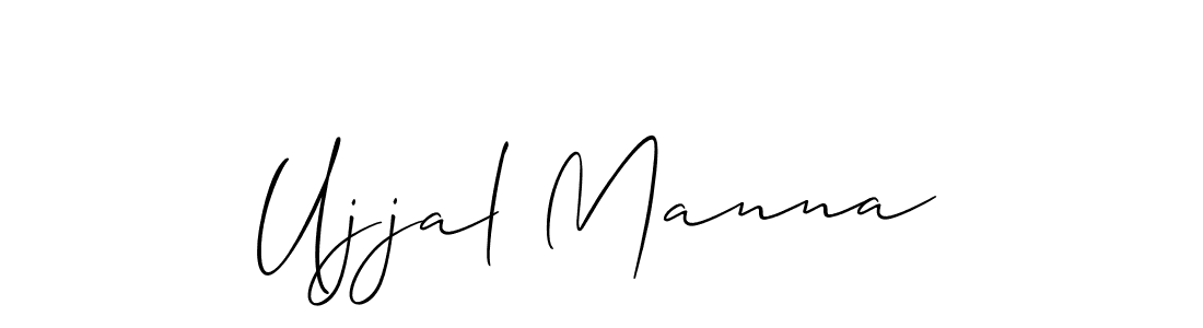 How to make Ujjal Manna signature? Allison_Script is a professional autograph style. Create handwritten signature for Ujjal Manna name. Ujjal Manna signature style 2 images and pictures png