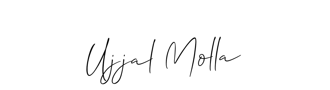 Similarly Allison_Script is the best handwritten signature design. Signature creator online .You can use it as an online autograph creator for name Ujjal Molla. Ujjal Molla signature style 2 images and pictures png