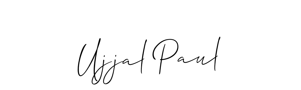 Ujjal Paul stylish signature style. Best Handwritten Sign (Allison_Script) for my name. Handwritten Signature Collection Ideas for my name Ujjal Paul. Ujjal Paul signature style 2 images and pictures png