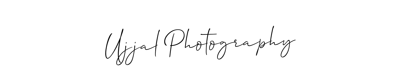 Design your own signature with our free online signature maker. With this signature software, you can create a handwritten (Allison_Script) signature for name Ujjal Photography. Ujjal Photography signature style 2 images and pictures png