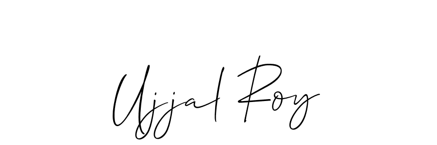 Allison_Script is a professional signature style that is perfect for those who want to add a touch of class to their signature. It is also a great choice for those who want to make their signature more unique. Get Ujjal Roy name to fancy signature for free. Ujjal Roy signature style 2 images and pictures png