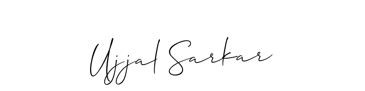 Design your own signature with our free online signature maker. With this signature software, you can create a handwritten (Allison_Script) signature for name Ujjal Sarkar. Ujjal Sarkar signature style 2 images and pictures png
