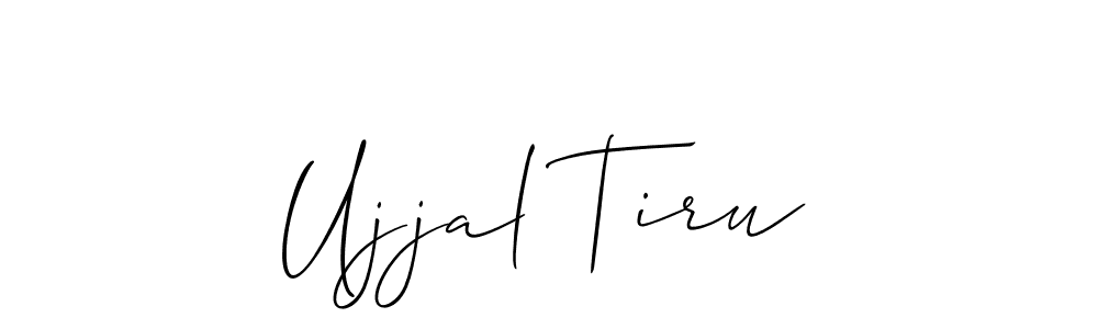 Ujjal Tiru stylish signature style. Best Handwritten Sign (Allison_Script) for my name. Handwritten Signature Collection Ideas for my name Ujjal Tiru. Ujjal Tiru signature style 2 images and pictures png