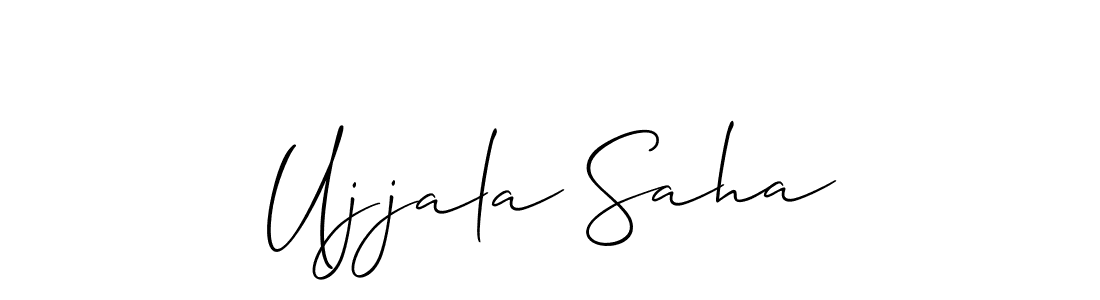 Also You can easily find your signature by using the search form. We will create Ujjala Saha name handwritten signature images for you free of cost using Allison_Script sign style. Ujjala Saha signature style 2 images and pictures png