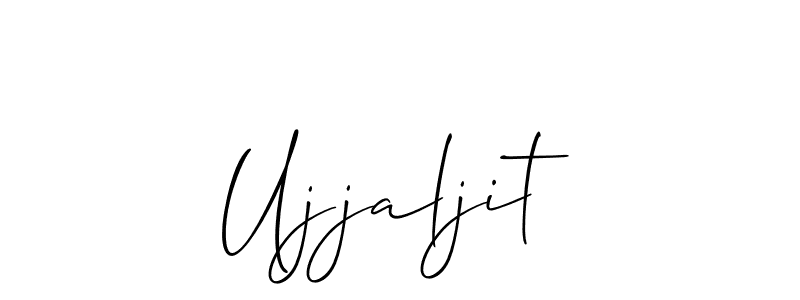 You should practise on your own different ways (Allison_Script) to write your name (Ujjaljit) in signature. don't let someone else do it for you. Ujjaljit signature style 2 images and pictures png